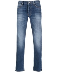 Emporio Armani Logo Patch Straight Leg Jeans
