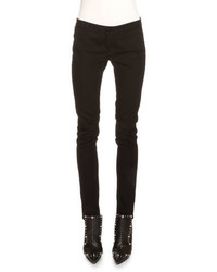 Givenchy Low Rise Skinny Jeans Wrear Stars Blackred