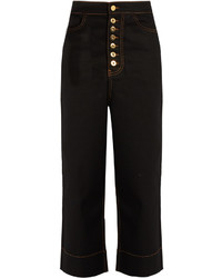 Ellery Maggier High Rise Wide Leg Cropped Jeans