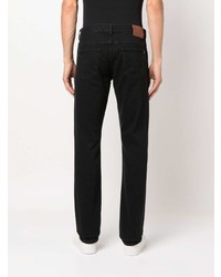 Canali Midr Rise Straight Leg Jeans