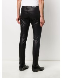 Balmain Multi Zip Slim Leg Denim Jeans