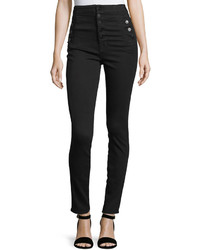 J Brand Natasha High Waist Skinny Jeans Black