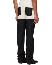 Peter Do Off White Black Combo Jeans