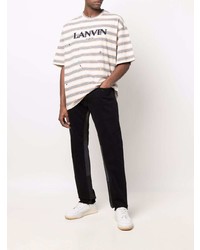 Lanvin Panelled Straight Leg Jeans