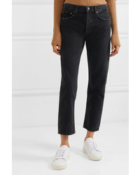 Agolde Parker Cropped Organic High Rise Straight Leg Jeans