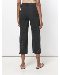 Isabel Marant Perforated Cropped Jeans
