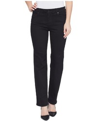 Liverpool Petite Sadie Straight Perfect Black Jeans In Black Rinse Jeans