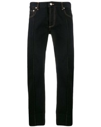 Alexander McQueen Piped Seams Straight Leg Jeans