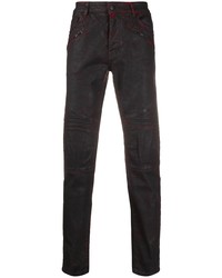 Marcelo Burlon County of Milan Quilted Detailed Biker Jeans