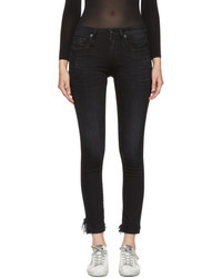 R 13 R13 Black Alison Crop Jeans