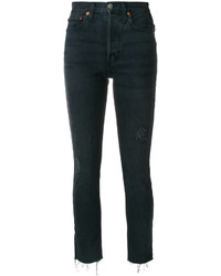 RE/DONE Raw Hem Cropped Jeans