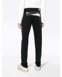 Raf Simons Regular Fit Black Jeans With Tape
