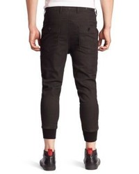 Neil Barrett Ribbed Cuff Slouchy Fit Jeans