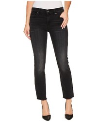 7 For All Mankind Roxanne Ankle W Raw Hem In Aged Onyx Jeans