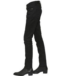 Saint Laurent 15cm Low Rise Skinny Cotton Denim Jeans