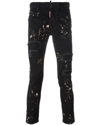 DSQUARED2 Skater Paint Splatter Jeans