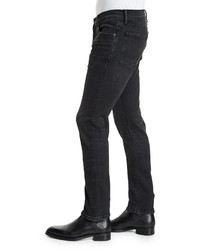 Tom Ford Slim Fit Black Selvedge Denim Jeans Black