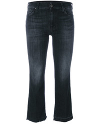 7 For All Mankind Stonewashed Cropped Jeans