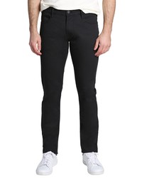 Jachs Straight Fit Stretch Cotton Flex Pants In Black At Nordstrom