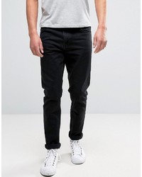 Weekday Sunday Tapered Fit Jeans Tuned Black Wash