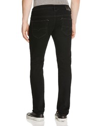 Diesel Thavar Super Slim Fit Jeans In Black Denim