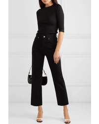 Goldsign The Cropped A High Rise Straight Leg Jeans