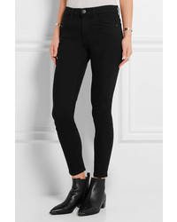 Current/Elliott The High Waist Stiletto Skinny Jeans Black