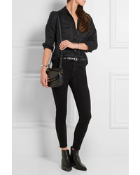 Current/Elliott The High Waist Stiletto Skinny Jeans Black