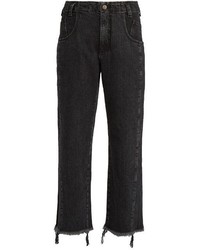 Rachel Comey Trigger Frayed Mid Rise Cropped Jeans