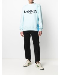 Lanvin Twisted Asymmetric Hem Jeans