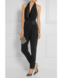 ALICE by Temperley Alice Satin Trimmed Twill Jumpsuit