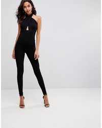 ASOS DESIGN Asos Jersey Jumpsuit With Cross Front And Skinny Leg