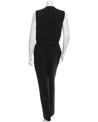 Diane von Furstenberg Black Sleeveless Jumpsuit