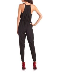 Charlotte Russe Chain Strap Overall Jumpsuit