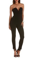 Charlotte Russe Plunging Sweetheart Strapless Jumpsuit, $32 | Charlotte ...