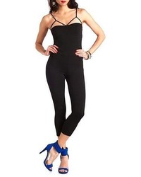 Charlotte Russe Strappy Bodycon Jumpsuit