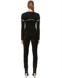 Alexander McQueen Chenille Jumpsuit W Tulle Inserts