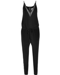 Mason by Michelle Mason Chiffon Paneled Silk Georgette Jumpsuit