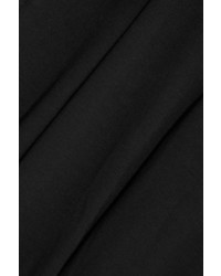DKNY Chiffon Trimmed Jersey Jumpsuit Black