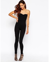 Asos Collection Bandeau Jersey Jumpsuit With Sweetheart Neck