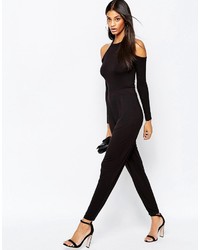 Asos Collection Jersey Jumpsuit With Cold Shoulder