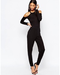Asos Collection Jersey Jumpsuit With Cold Shoulder