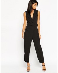 Asos Collection Jumpsuit With Collar And Belted Waist