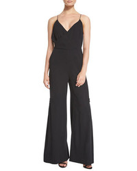 Creatures of the Wind Cross Back Pleated Wide Leg Jumpsuit Black