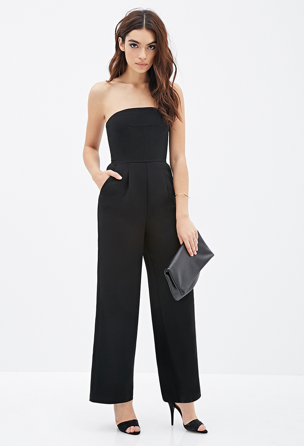 Forever 21 Strapless Wide Leg Jumpsuit | Where to buy & how to