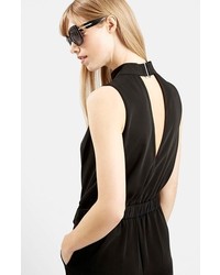 Topshop High Neck Belted Jumpsuit