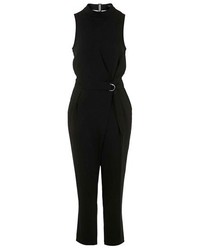 Topshop High Neck Belted Jumpsuit