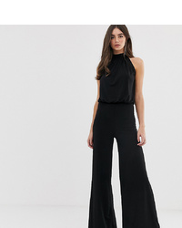 Flounce London Tall High Neck Wide Leg Jumpsuit