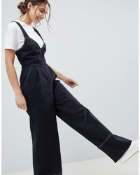 ASOS DESIGN Jumpsuit In Twill With And Wide Leg