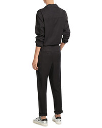 Closed Jumpsuit With Drawstring Waist